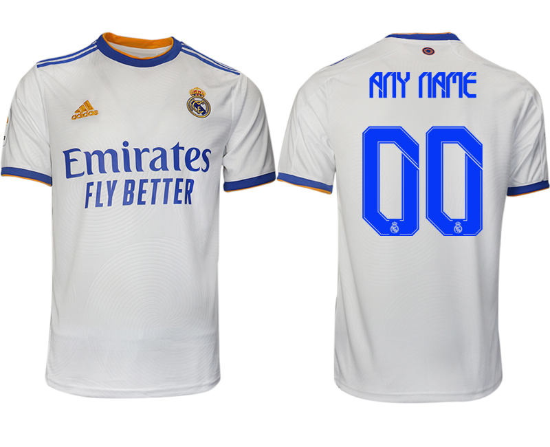 Real Madrid home aaa version any name&number 2021/22 Soccer Jersey